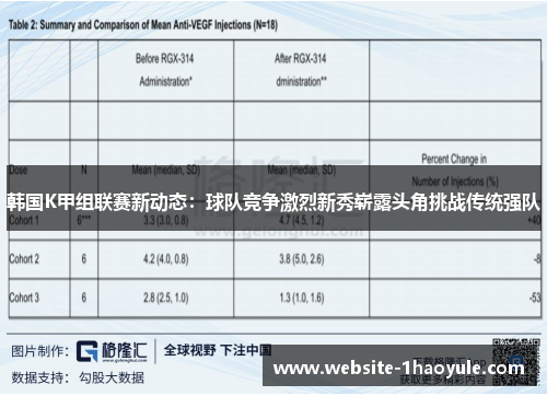 韩国K甲组联赛新动态：球队竞争激烈新秀崭露头角挑战传统强队